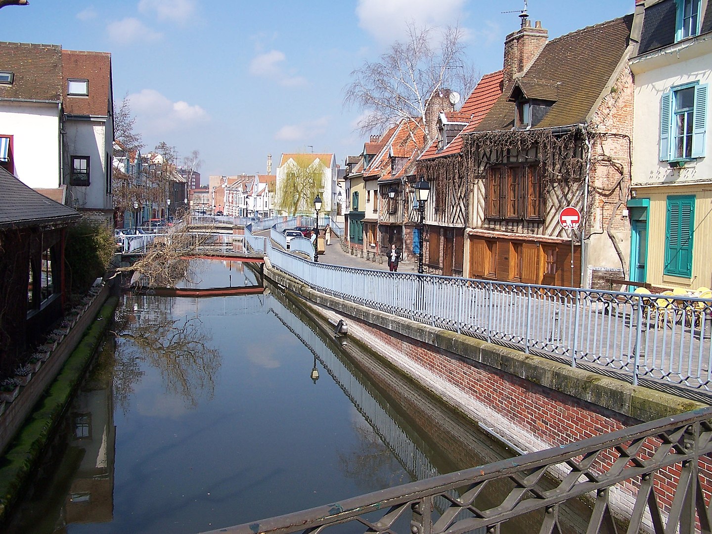 Amiens quartier saint leu canaux